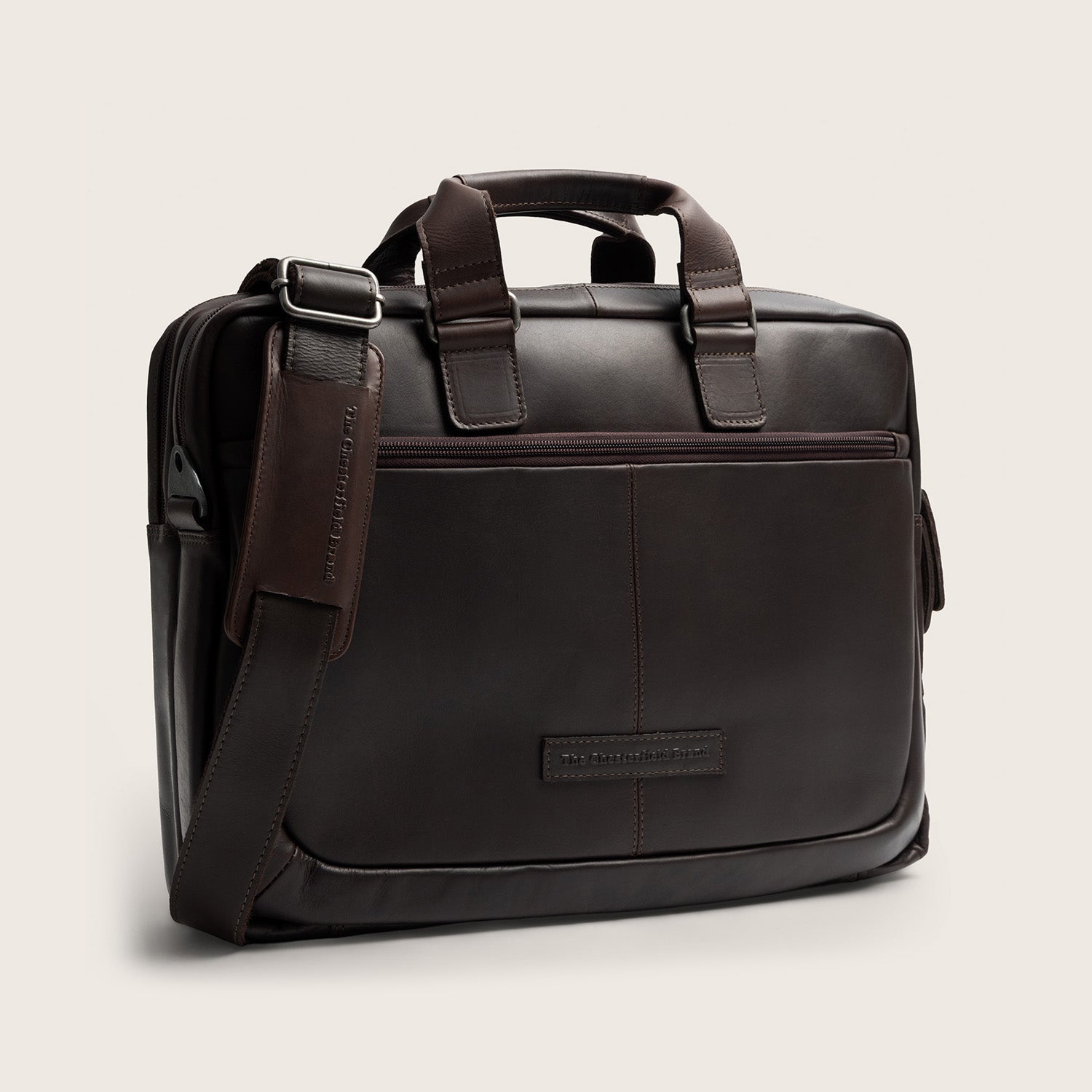 Sacoche Ordinateur en Cuir Marron Seth