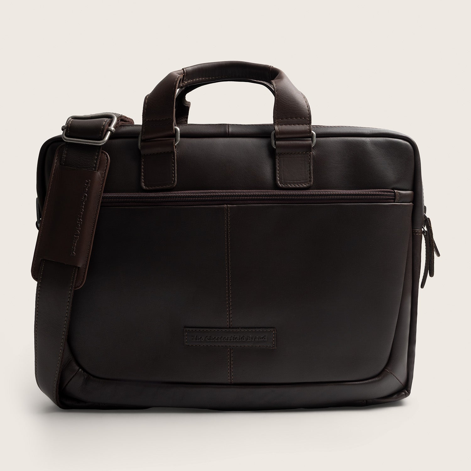 Leather Laptop Bag Brown Seth