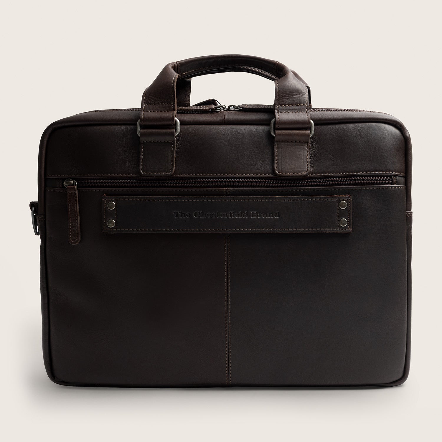 Leather Laptop Bag Brown Seth