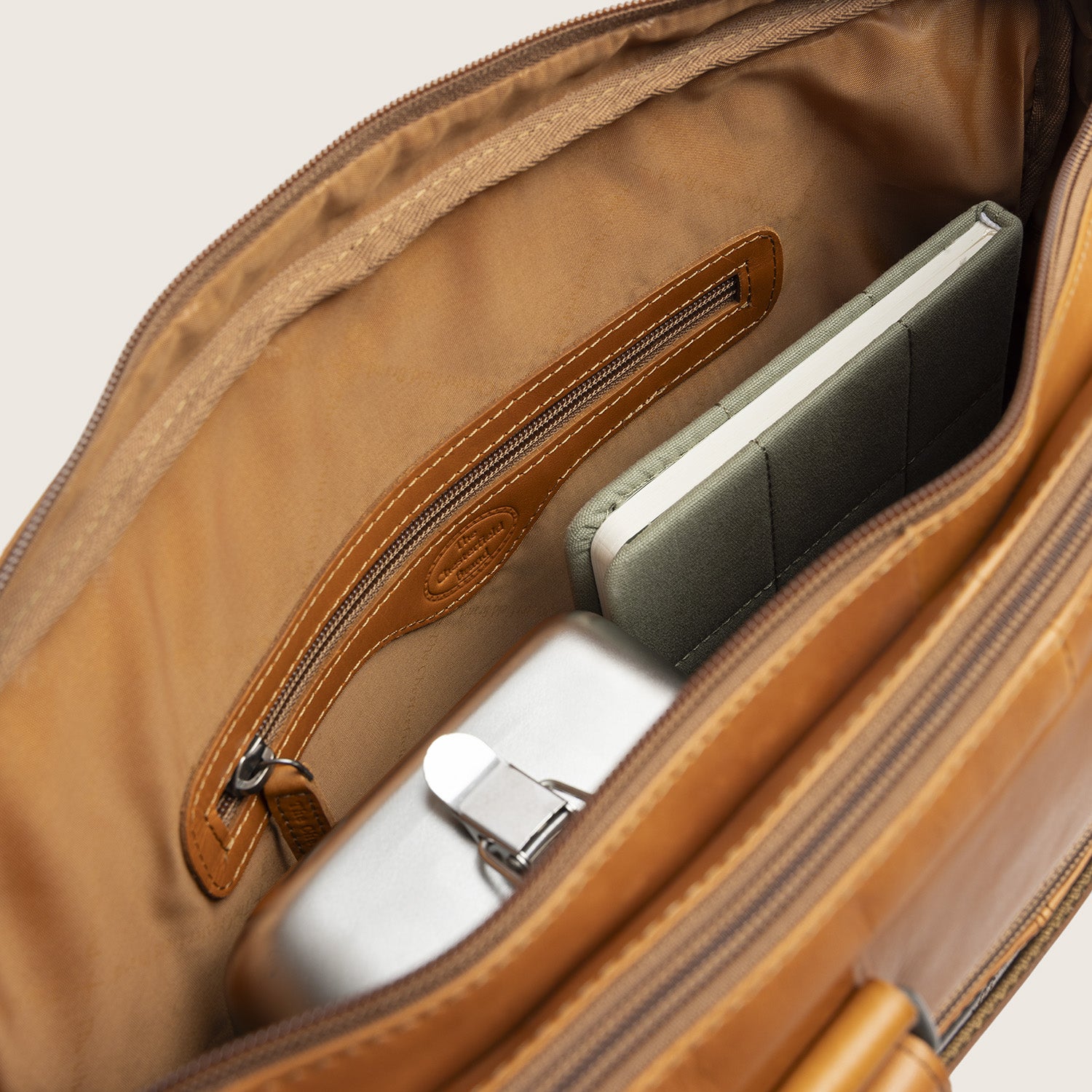 Leren Laptoptas Cognac Seth