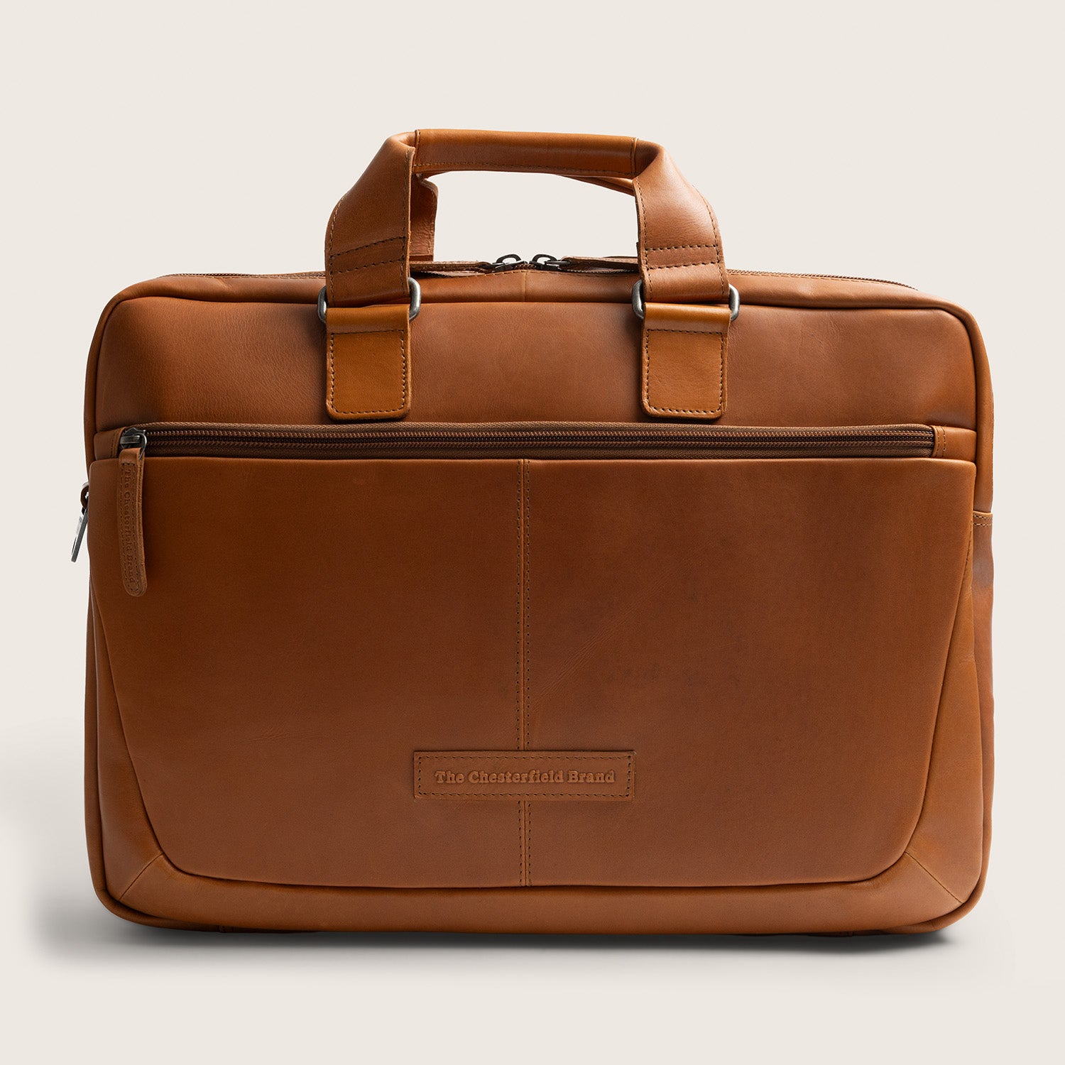 Leren Laptoptas Cognac Seth