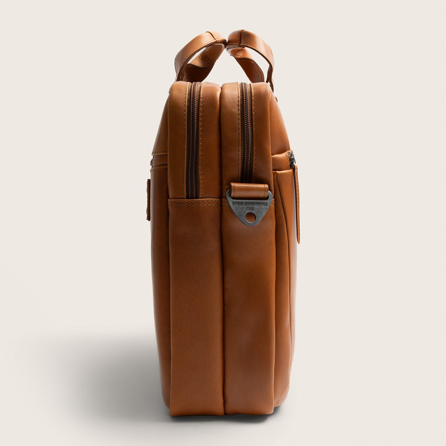 Leren Laptoptas Cognac Seth