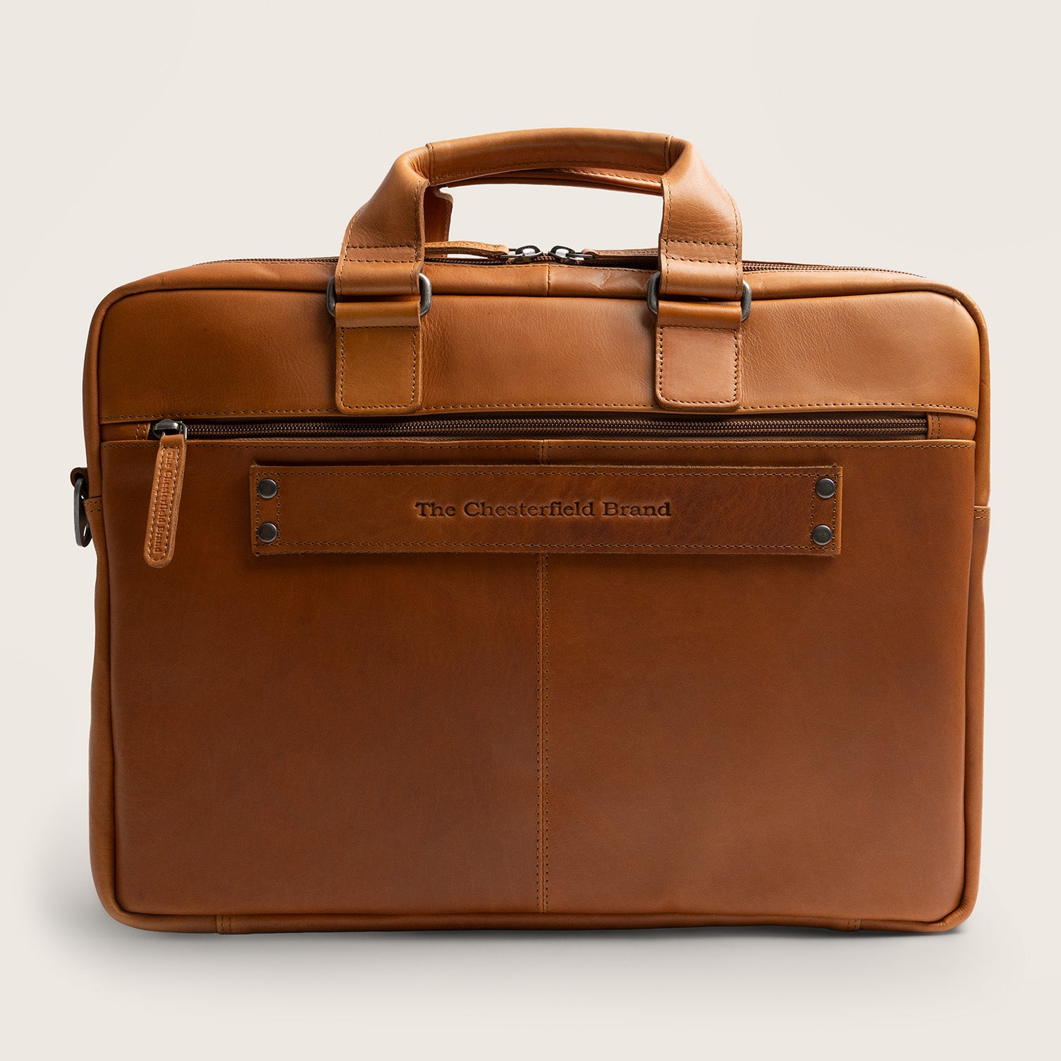 Leren Laptoptas Cognac Seth