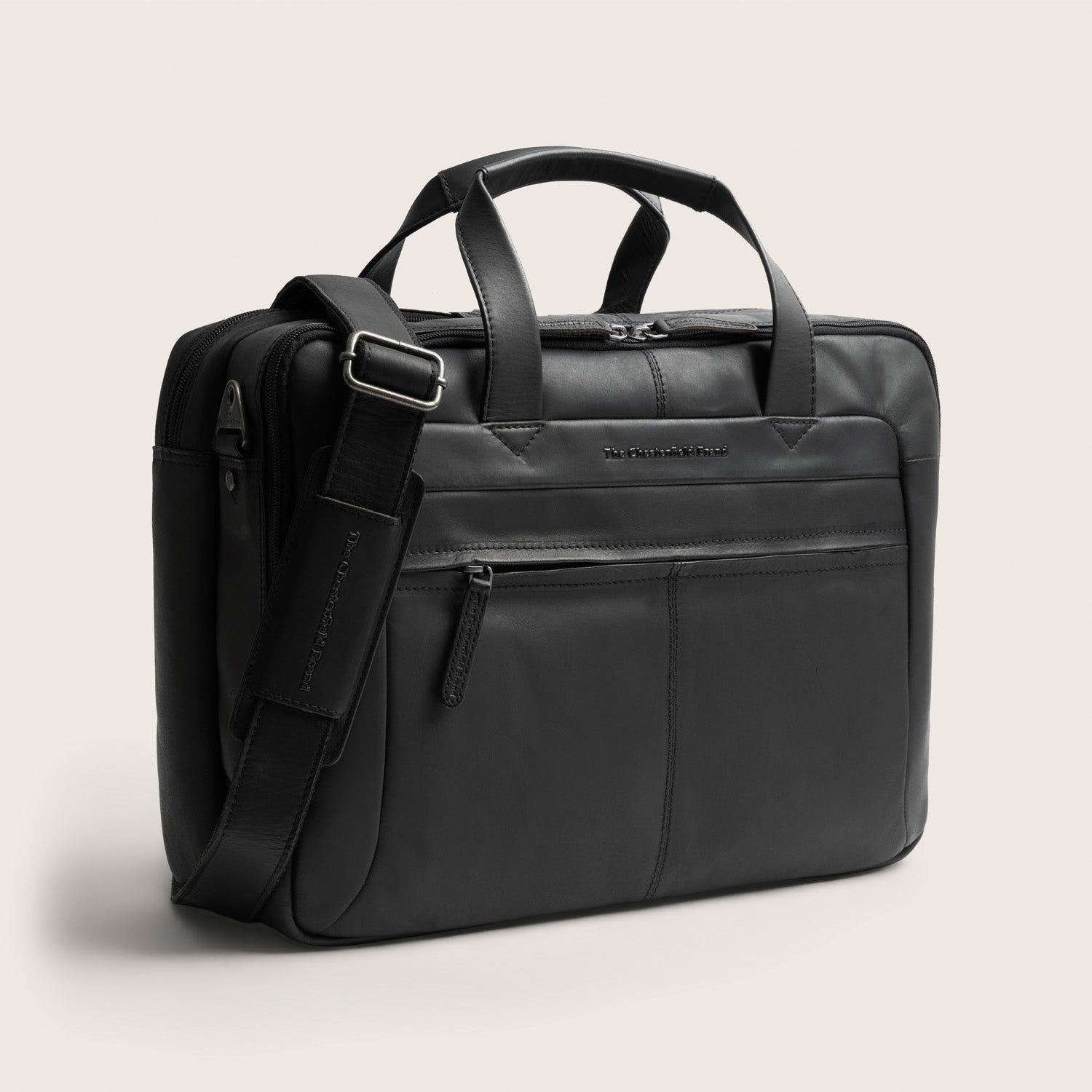 Leder Laptoptasche Schwarz Ryan