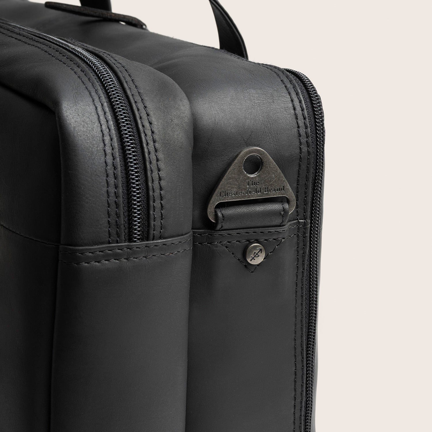 Leder Laptoptasche Schwarz Ryan