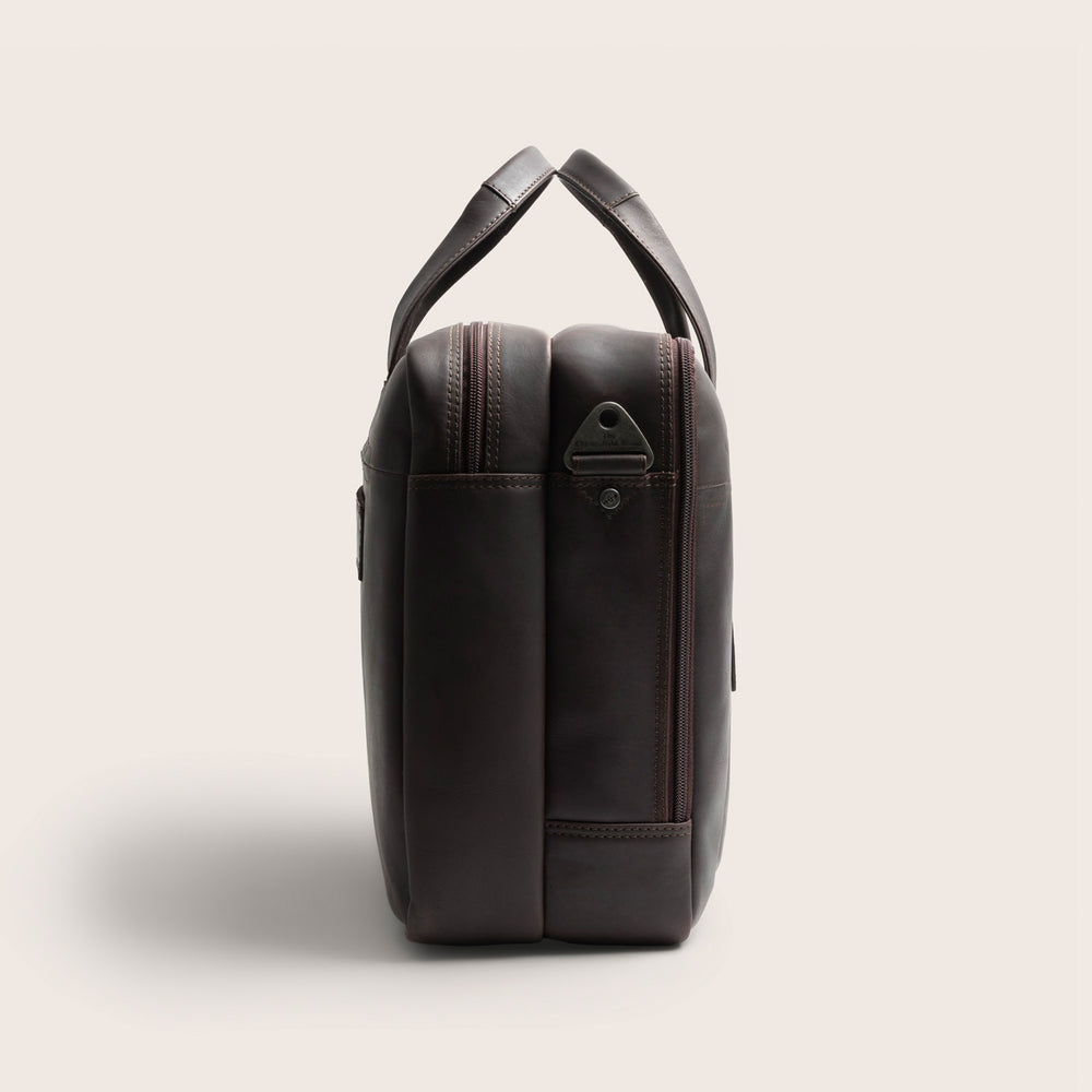 Leather Laptop Bag Brown Ryan