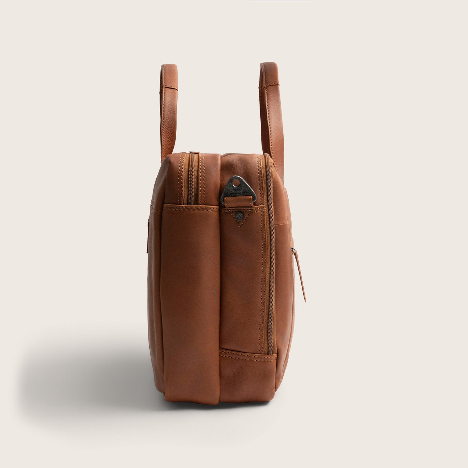 Leather Laptop Bag Cognac Ryan