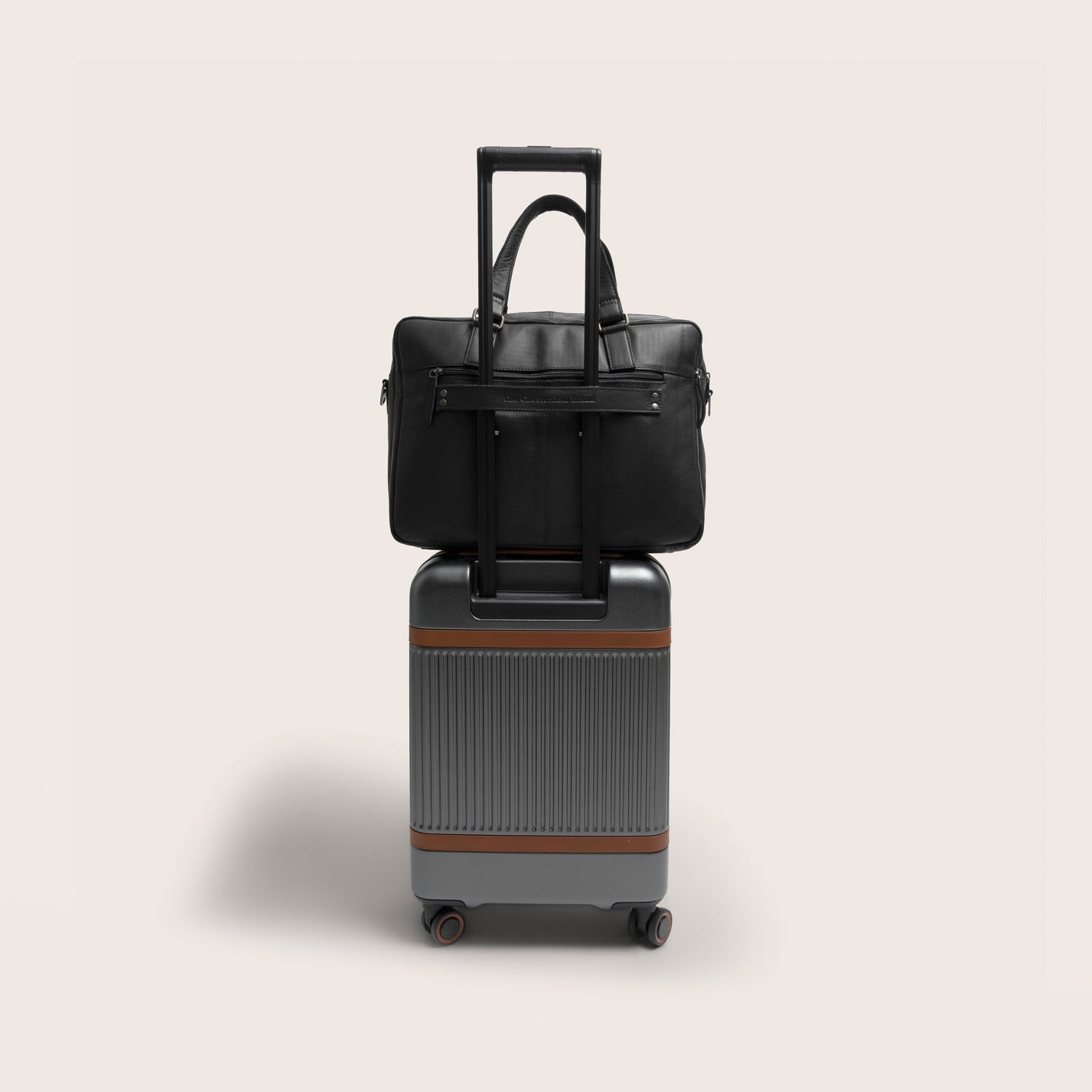 Leder Laptoptasche Schwarz Misha