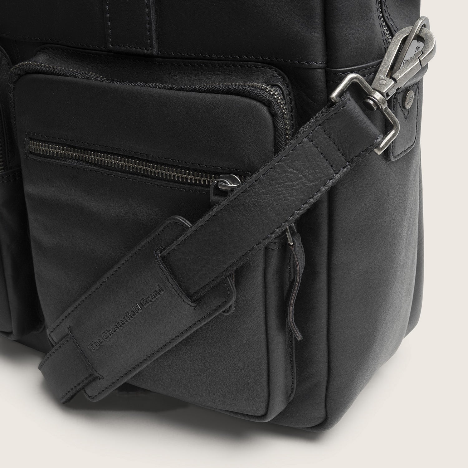 Leder Laptoptasche Schwarz Misha