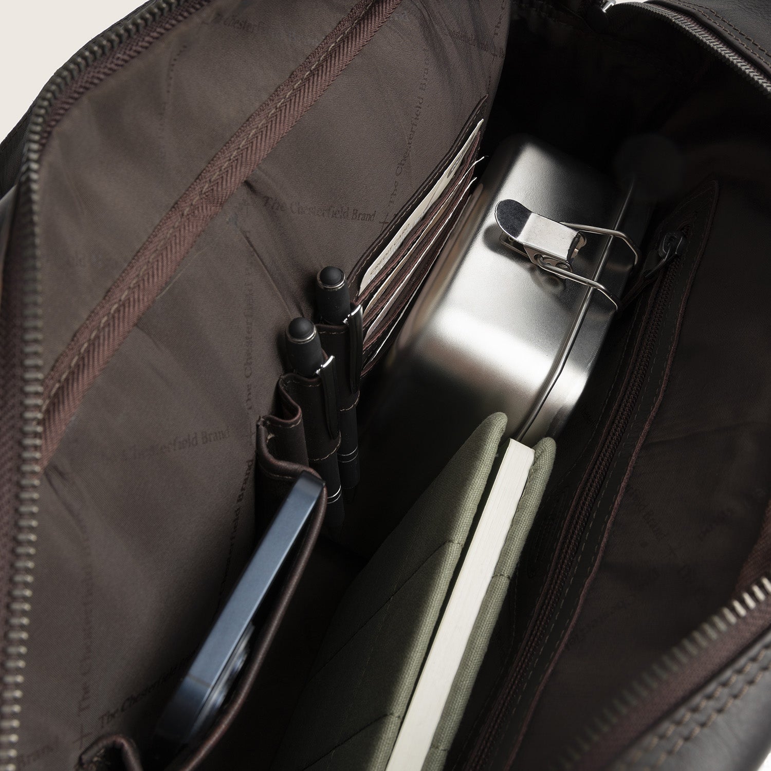 Leren Laptoptas Bruin Misha