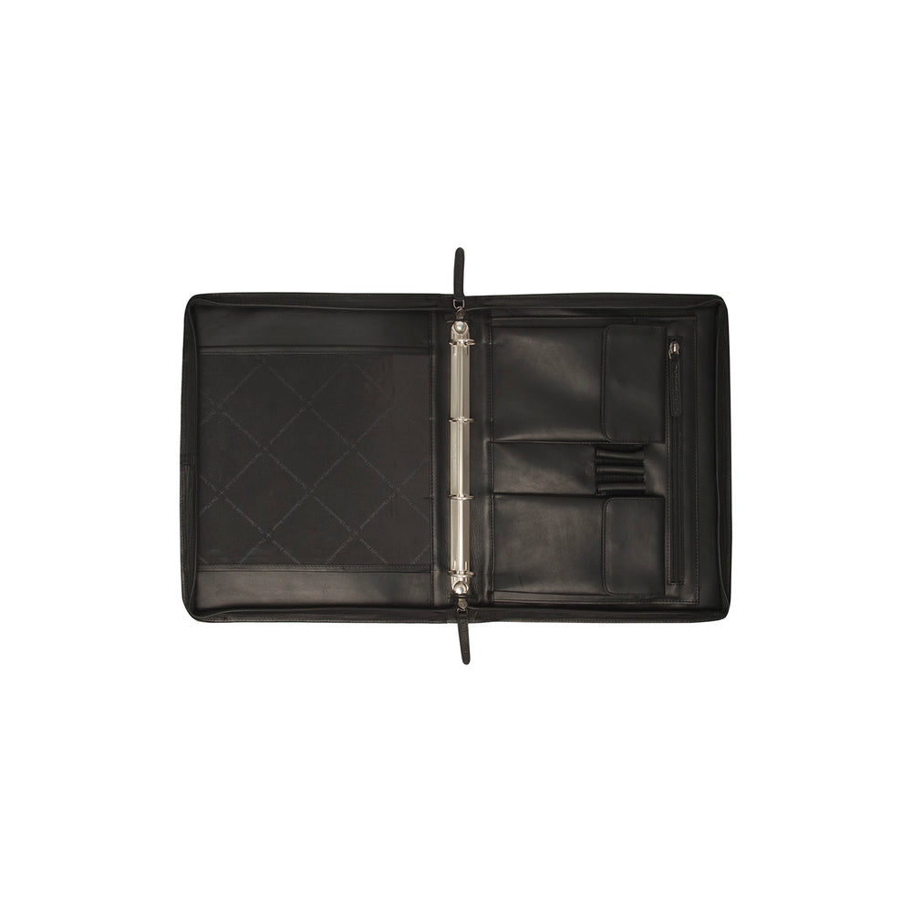 Leather Portfolio Black Moreton