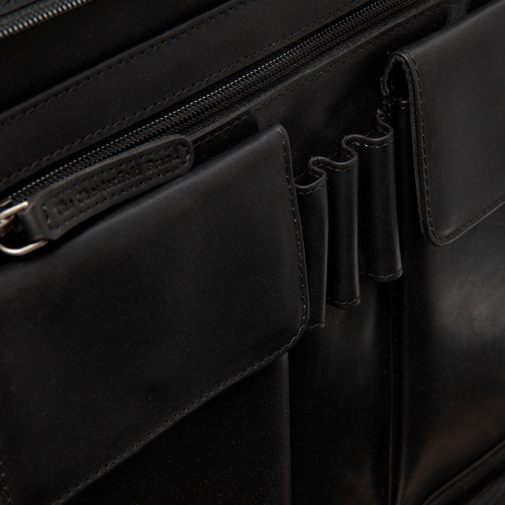 Leather Portfolio Black Moreton