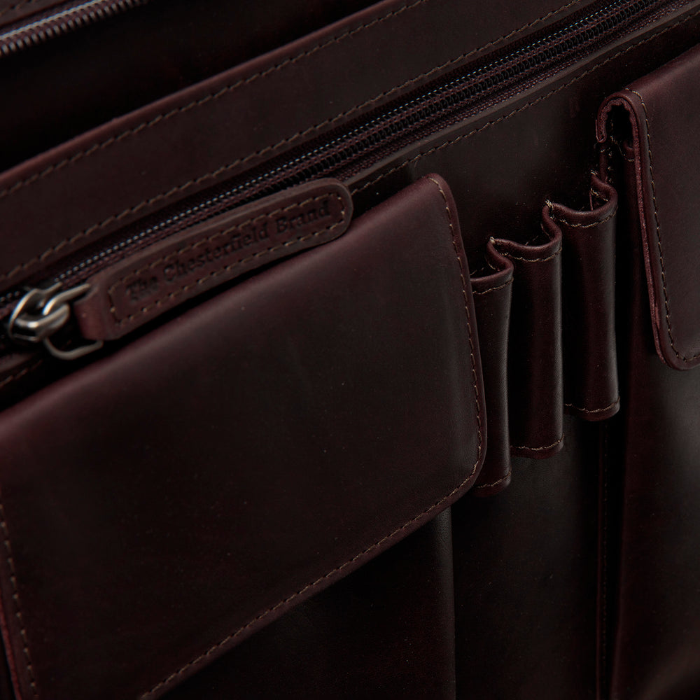 Leather Portfolio Brown Moreton