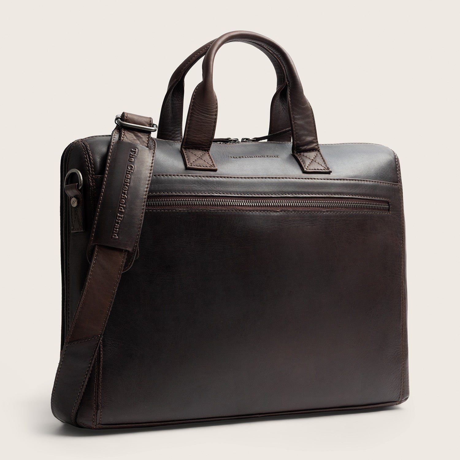 Sacoche Ordinateur en Cuir Marron Levanto