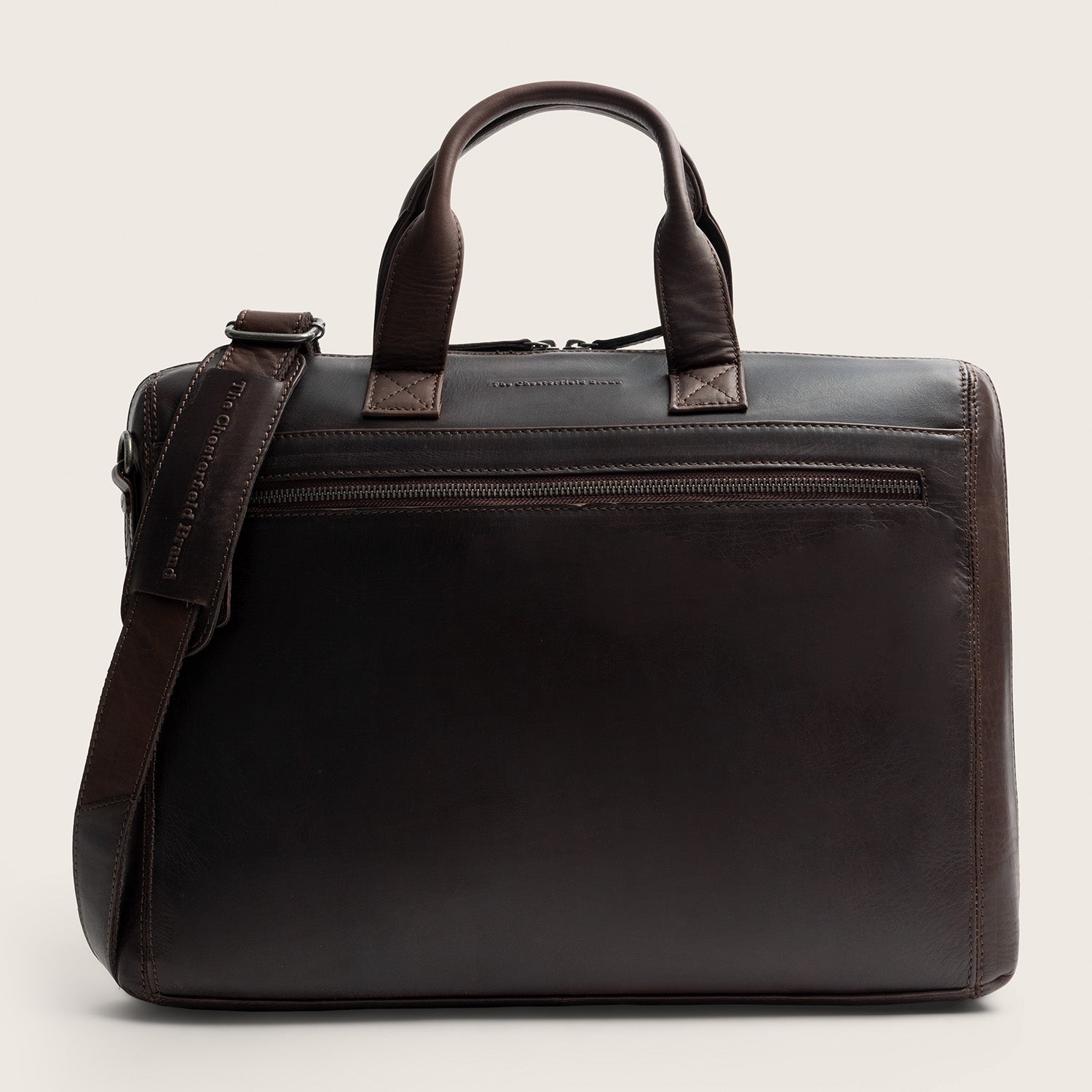 Sacoche Ordinateur en Cuir Marron Levanto