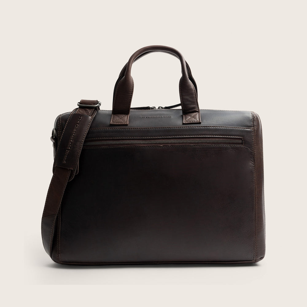 Leather Laptop Bag Brown Levanto