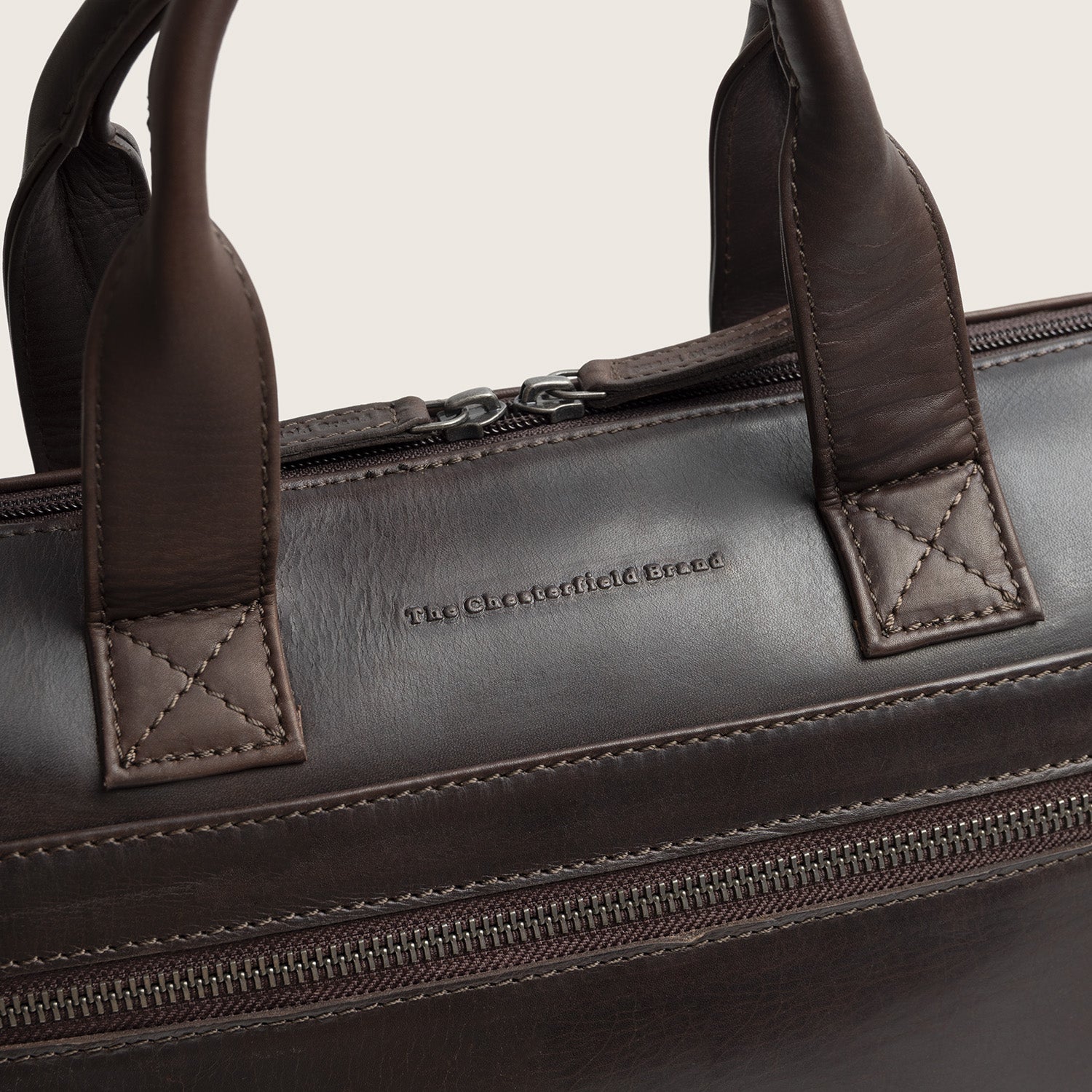 Sacoche Ordinateur en Cuir Marron Levanto