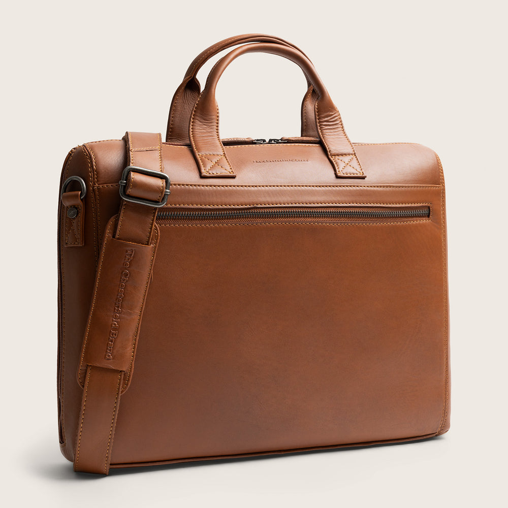 Leder Laptoptasche Cognac Levanto