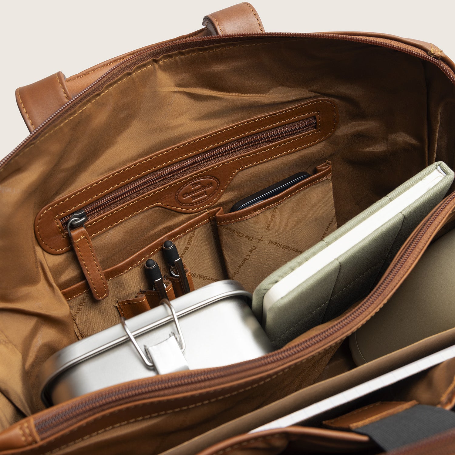 Leder Laptoptasche Cognac Levanto