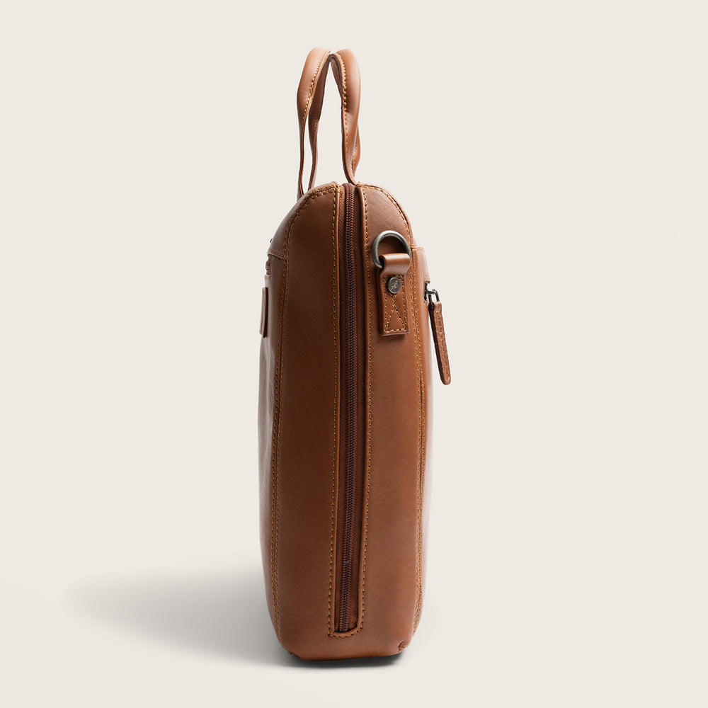 Leder Laptoptasche Cognac Levanto