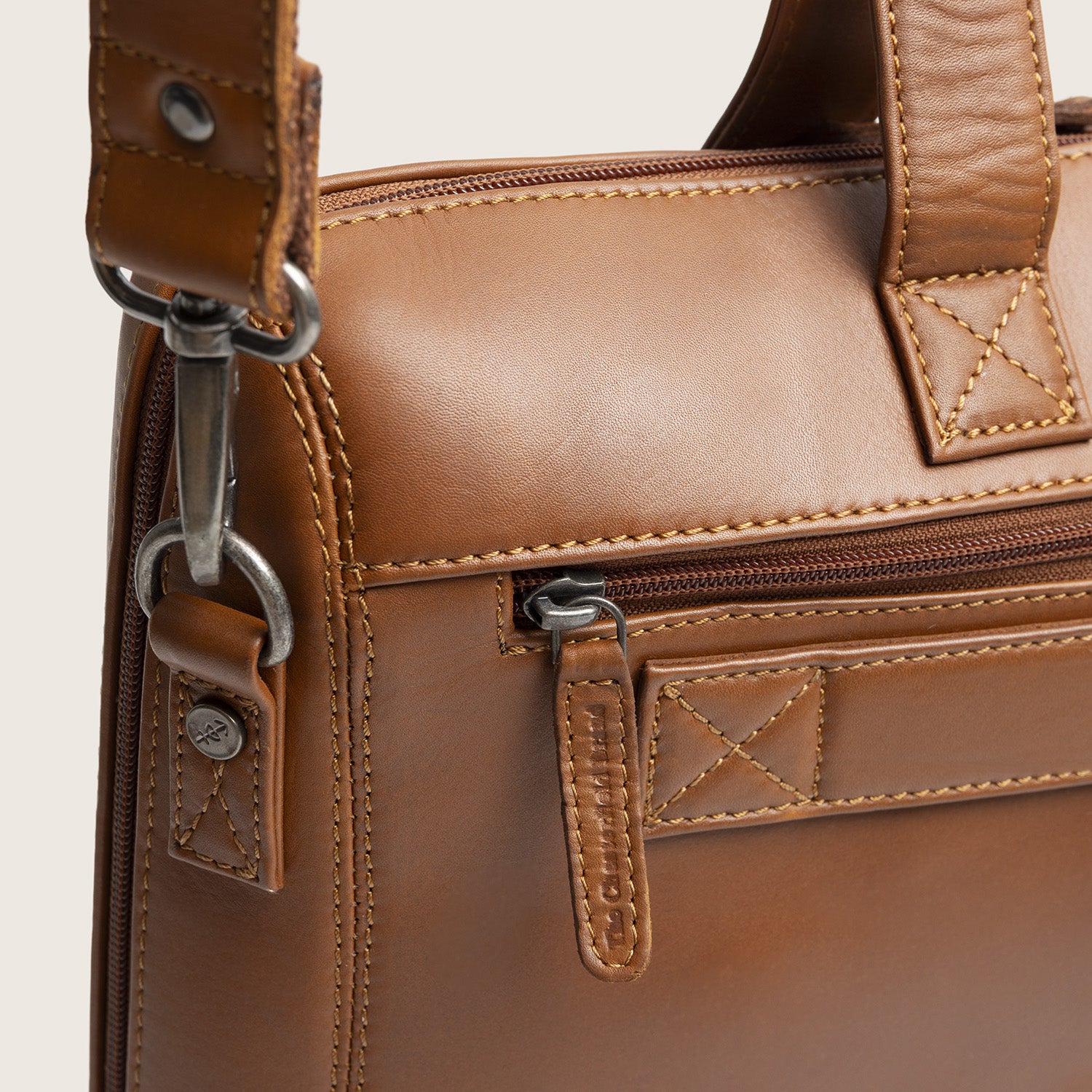 Leder Laptoptasche Cognac Levanto