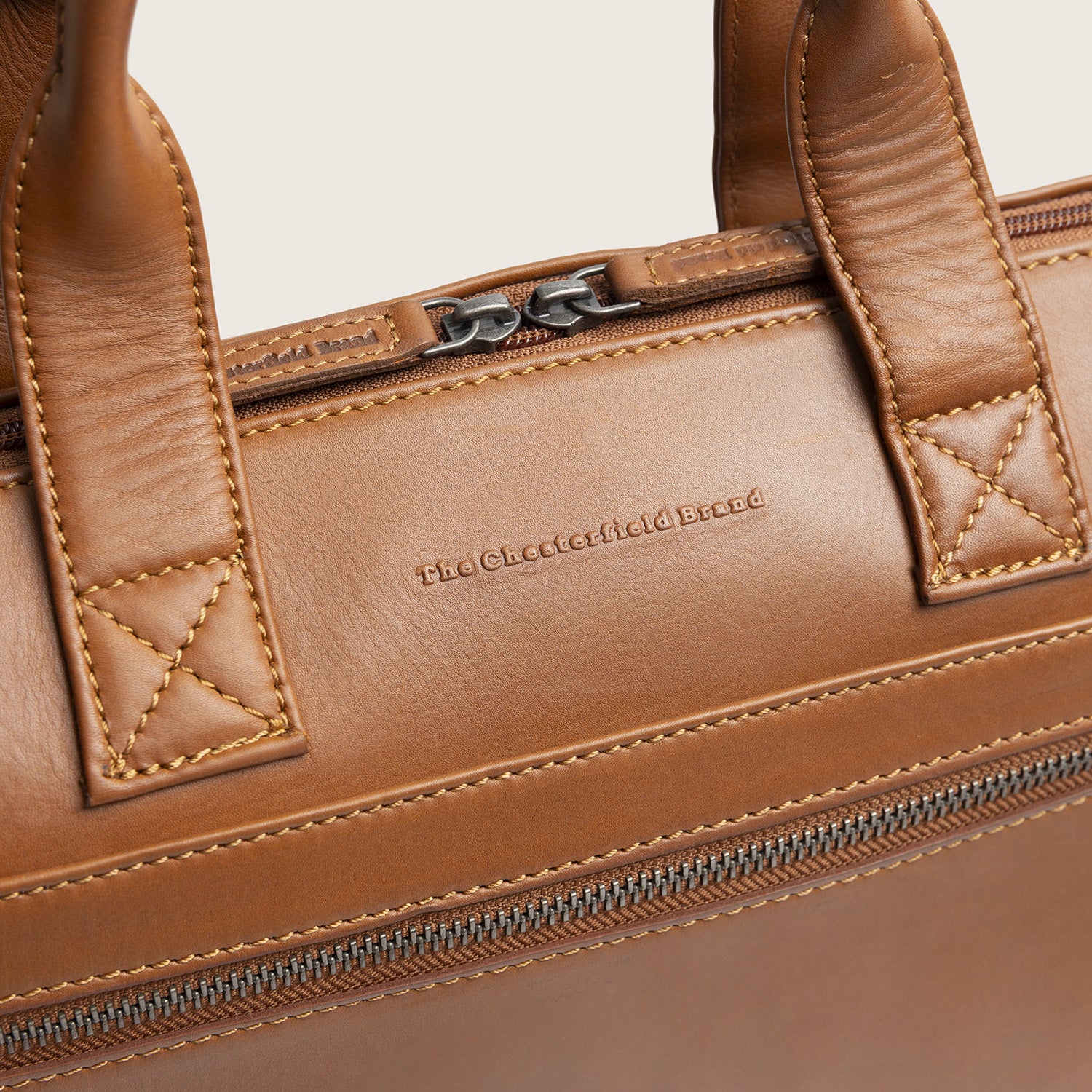 Leder Laptoptasche Cognac Levanto
