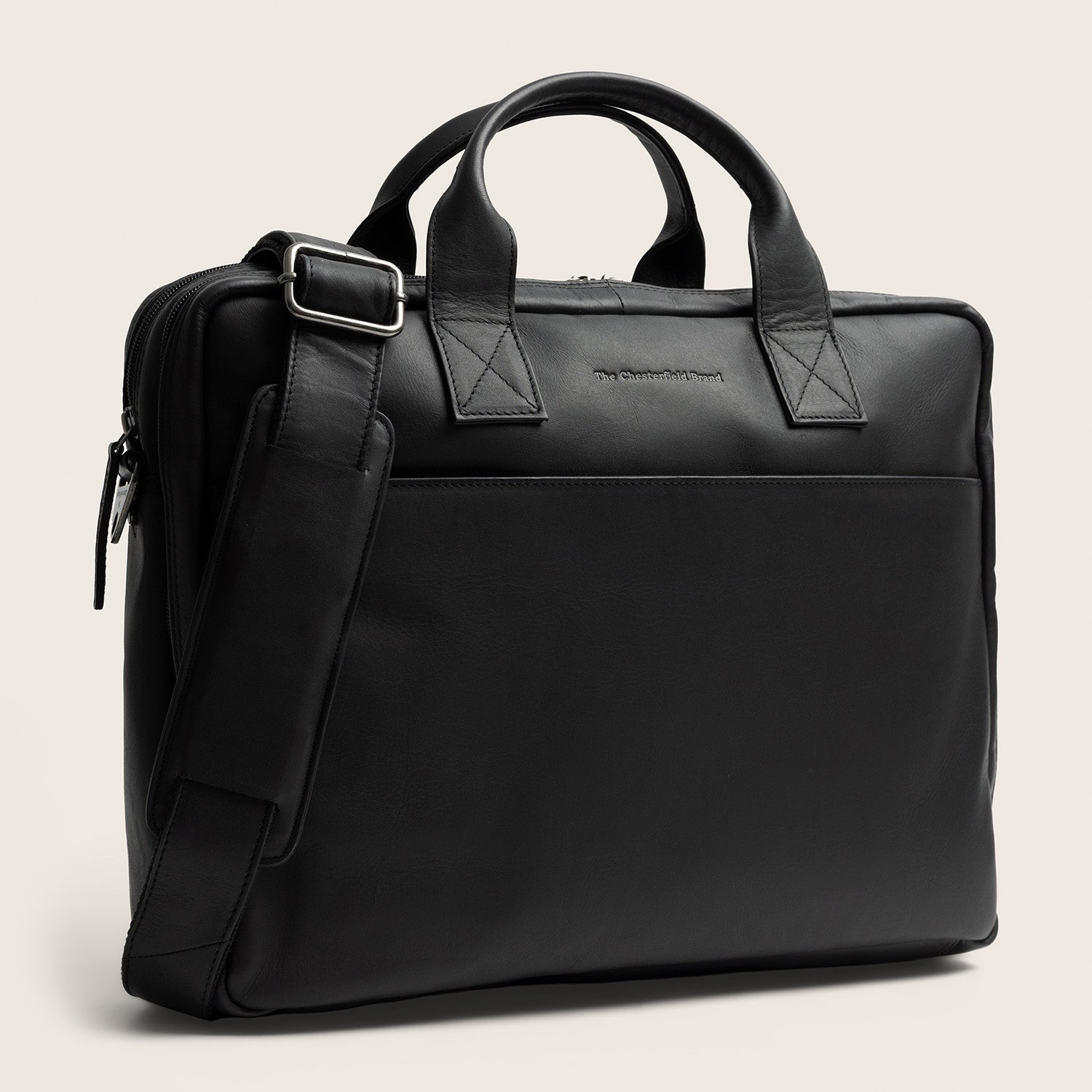 Leren Laptoptas Zwart Frazer