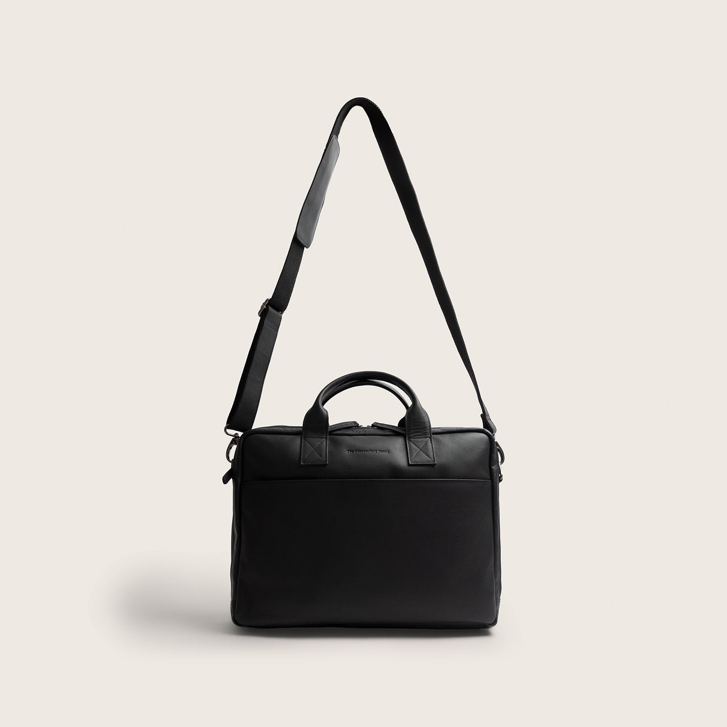 Sacoche Ordinateur en Cuir Noir Frazer