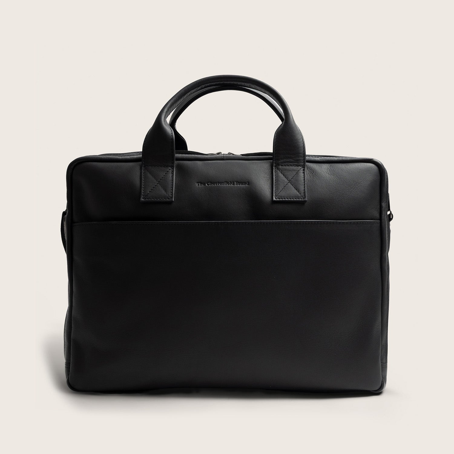 Sacoche Ordinateur en Cuir Noir Frazer
