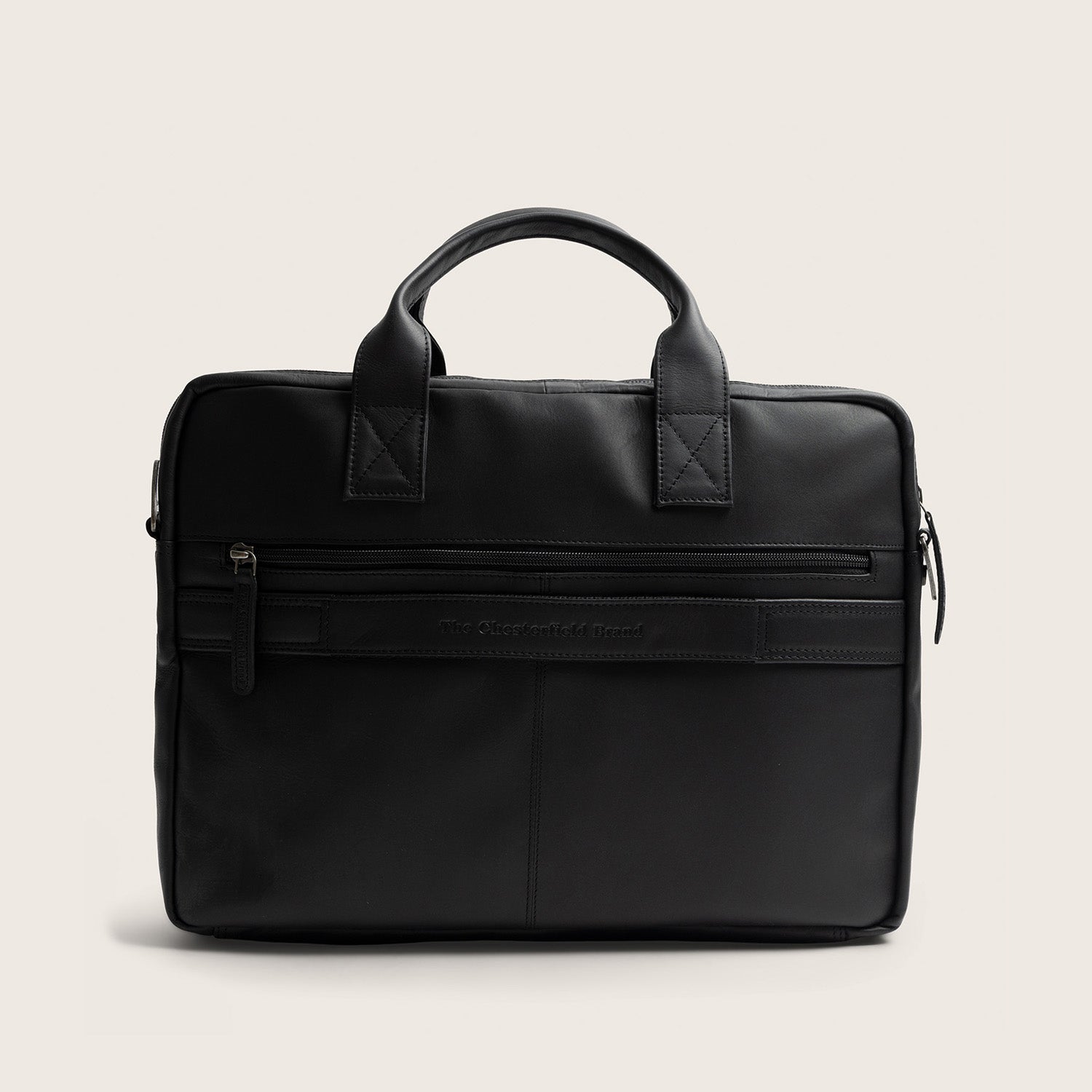 Sacoche Ordinateur en Cuir Noir Frazer