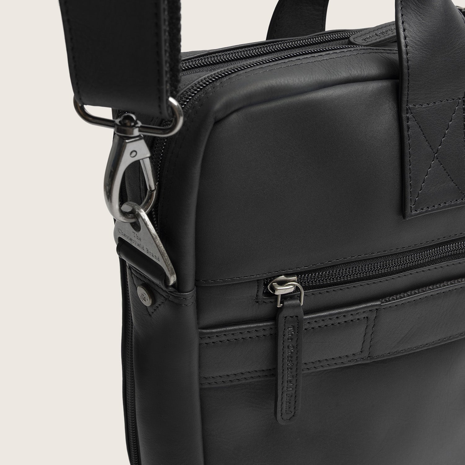 Leren Laptoptas Zwart Frazer