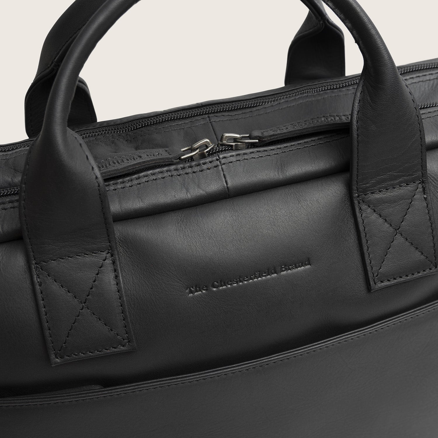 Leren Laptoptas Zwart Frazer