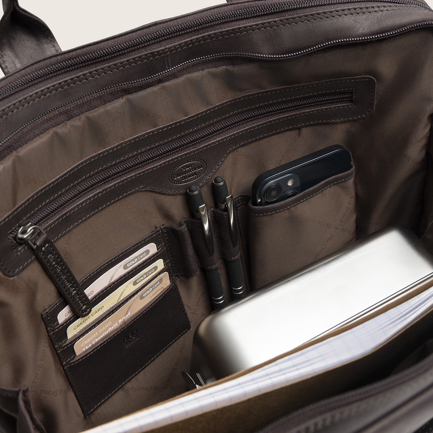 Leren Laptoptas Bruin Frazer