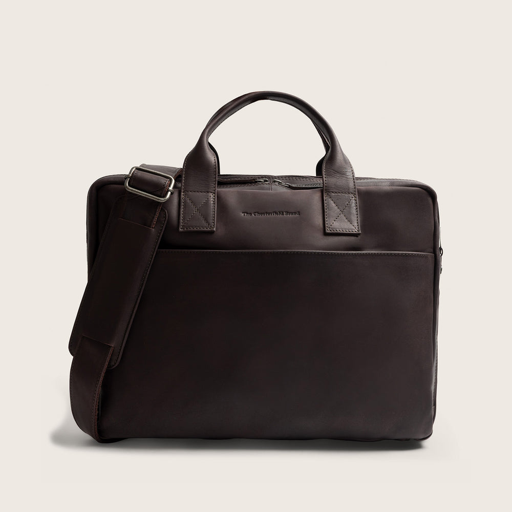 Leder Laptoptasche Braun Frazer