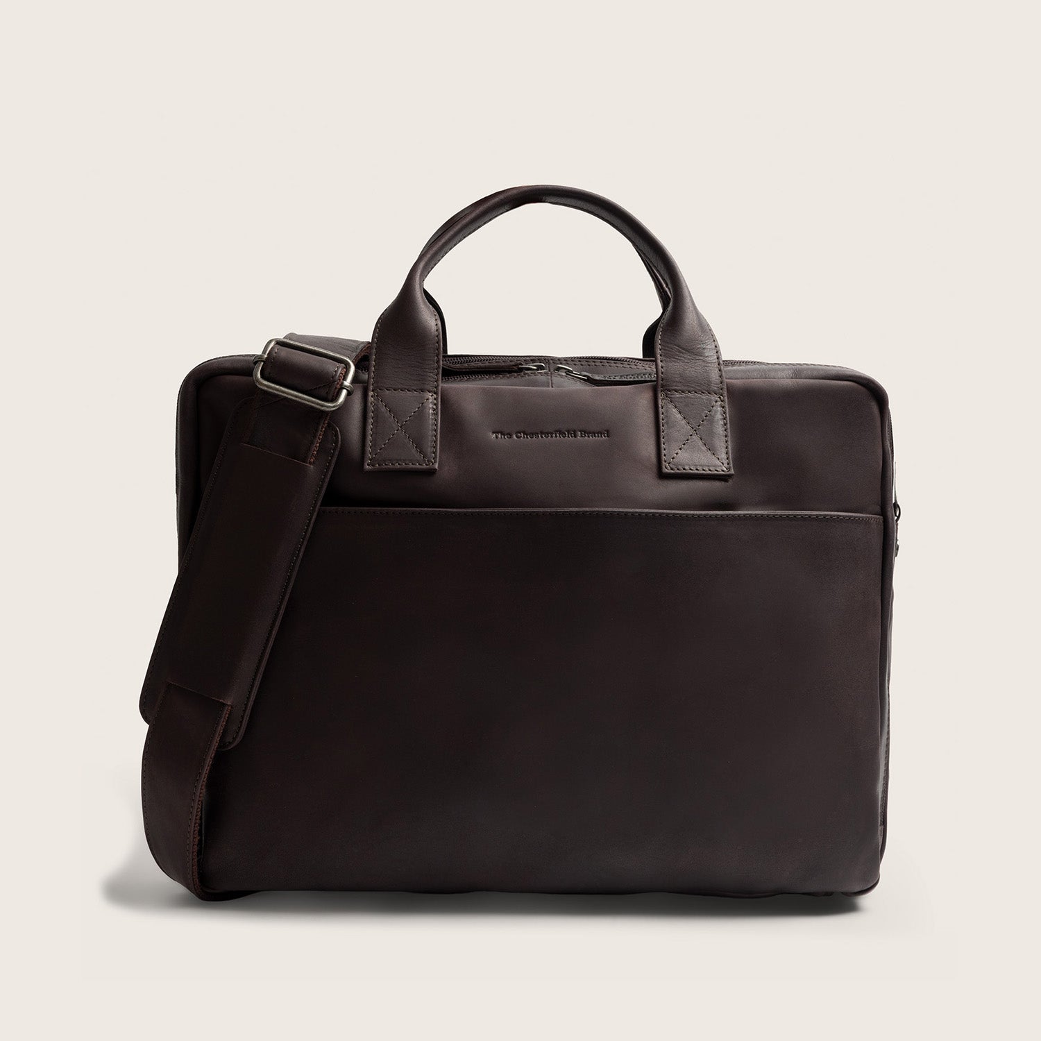Leder Laptoptasche Braun Frazer