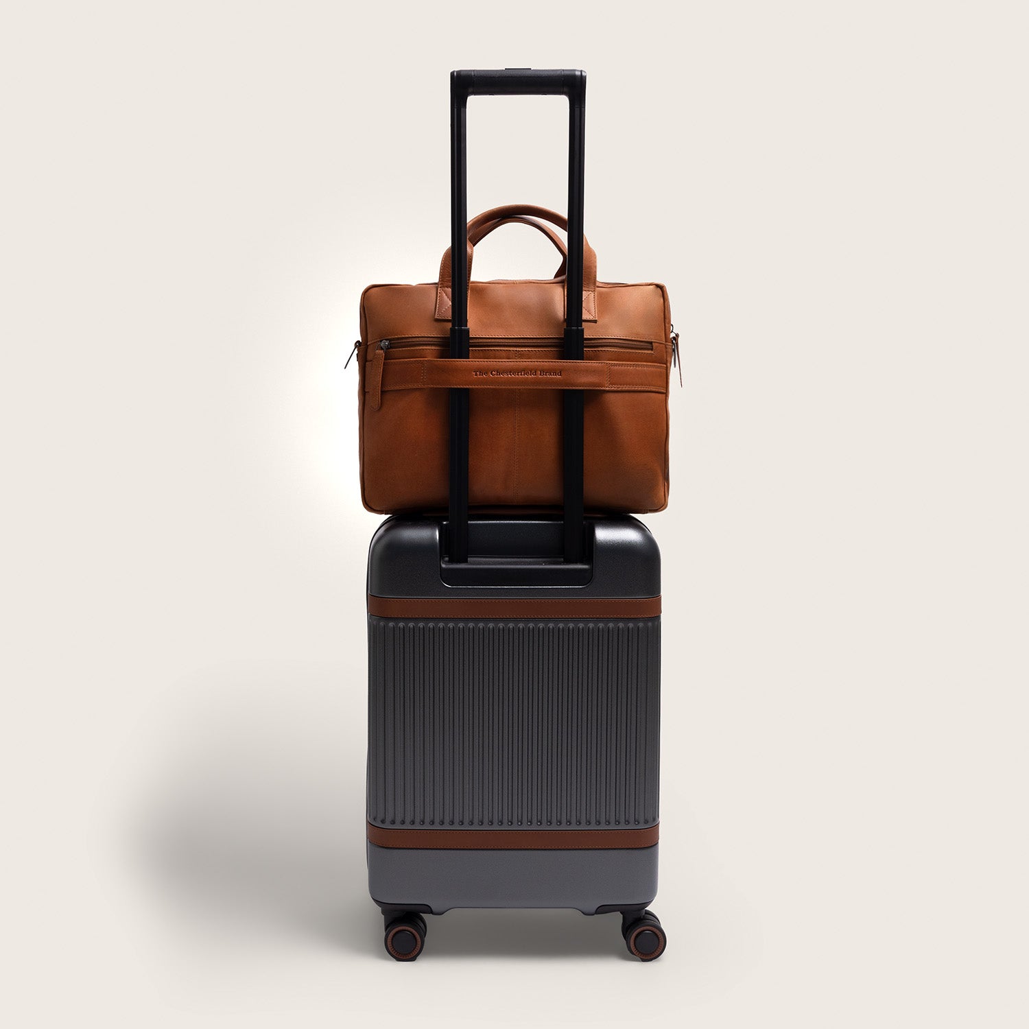 Leder Laptoptasche Cognac Frazer