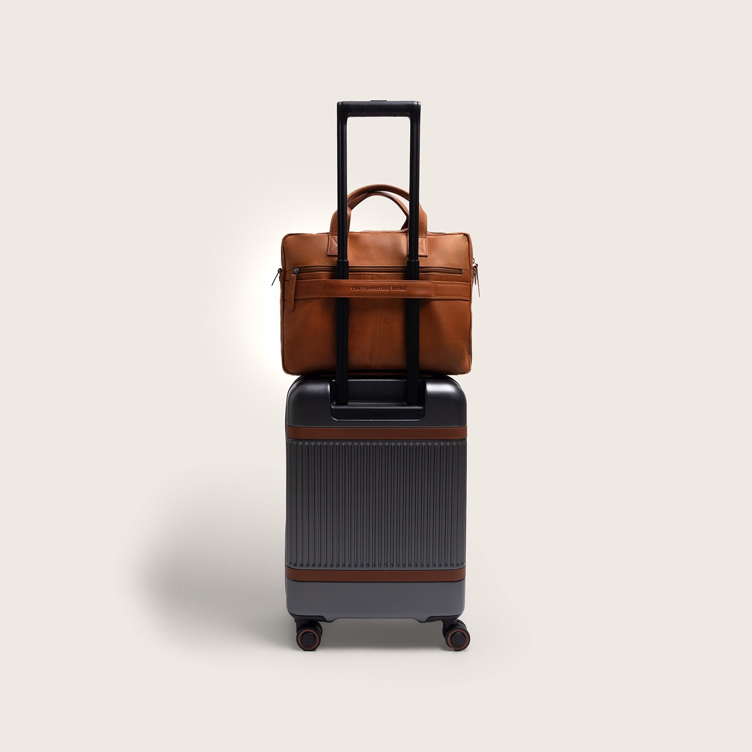 Leder Laptoptasche Cognac Frazer