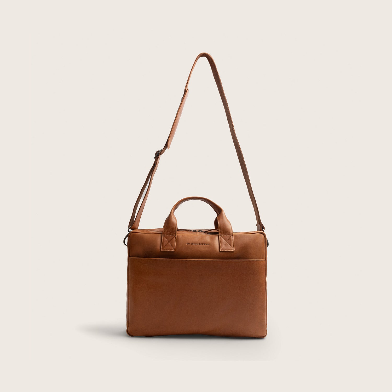 Leder Laptoptasche Cognac Frazer