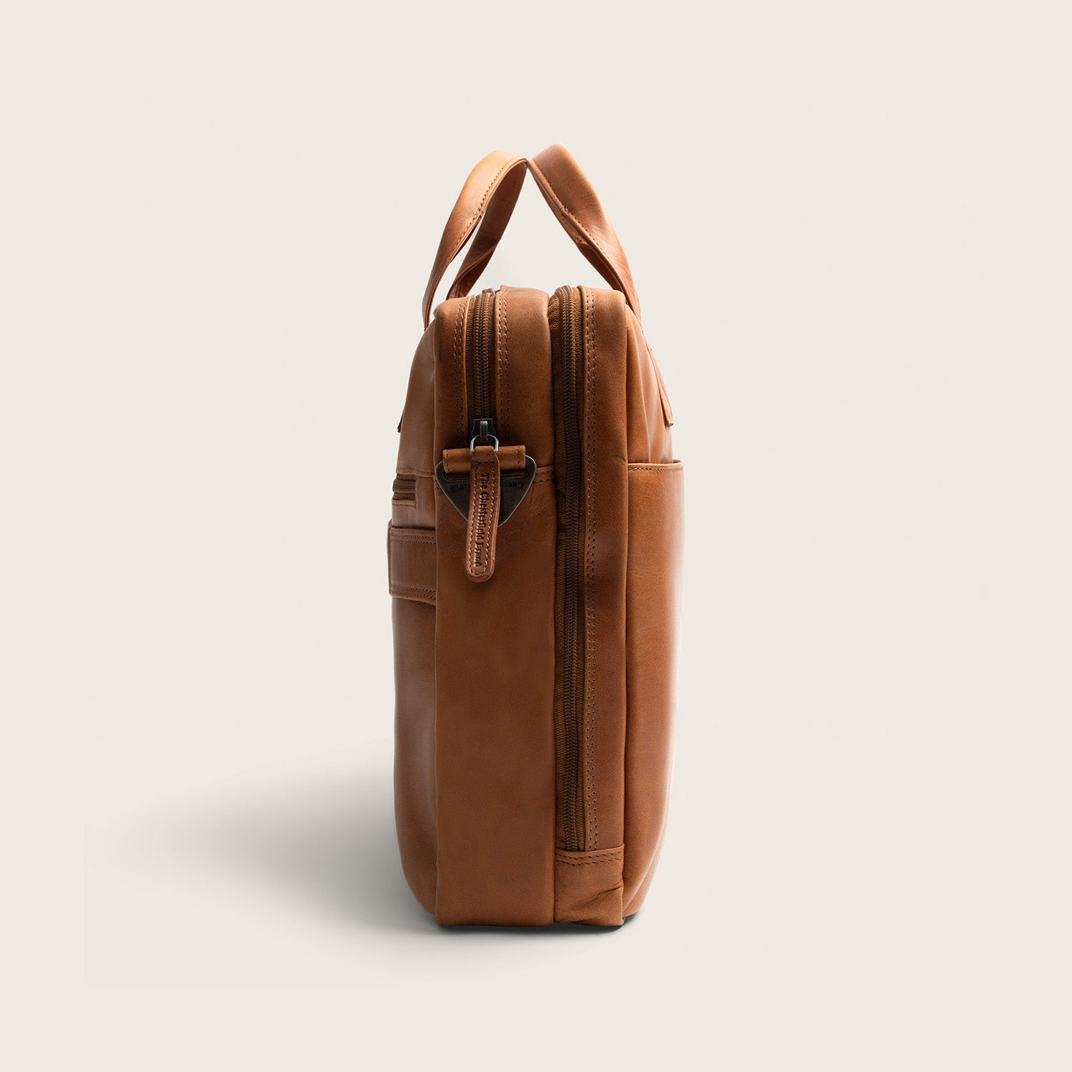 Leder Laptoptasche Cognac Frazer