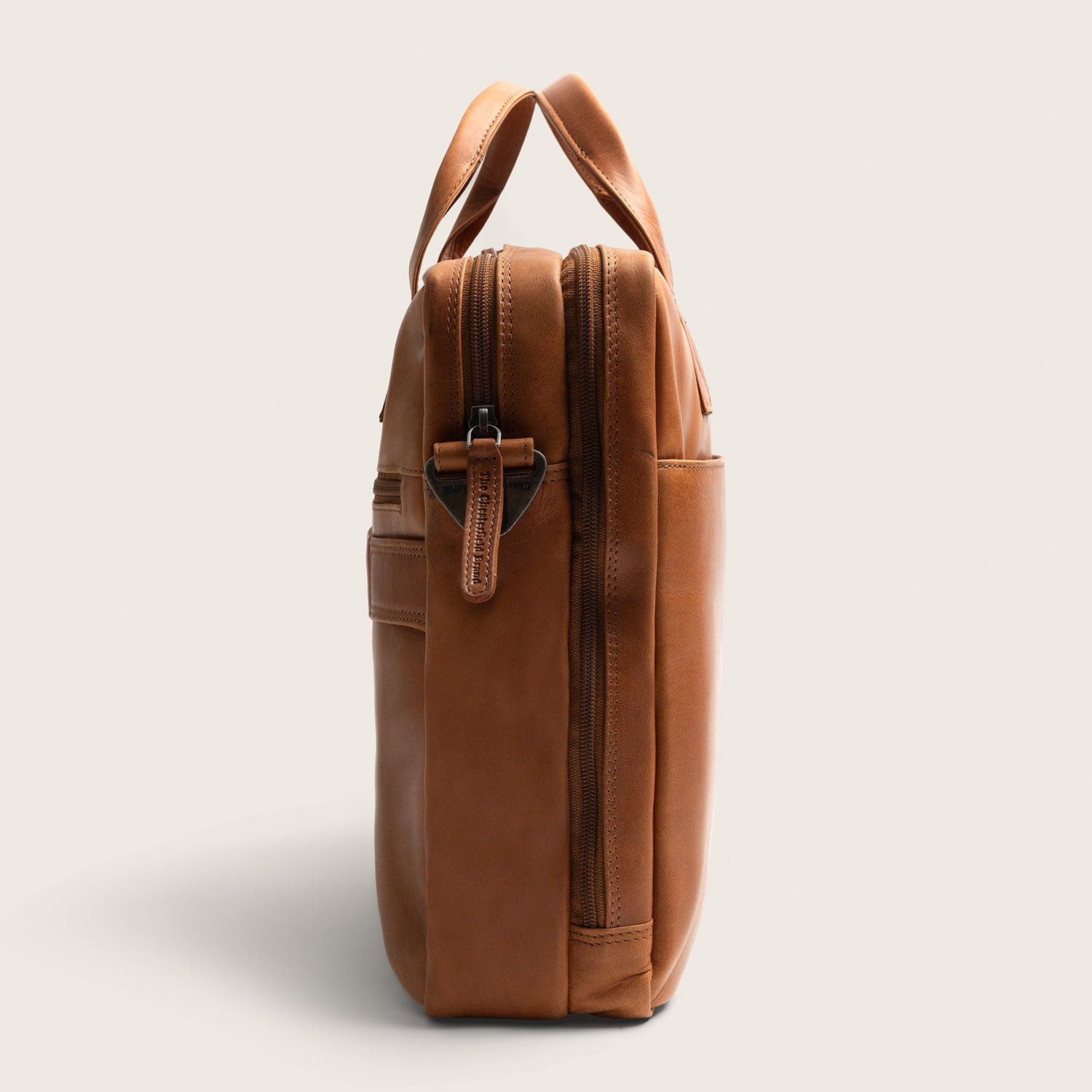 Leder Laptoptasche Cognac Frazer
