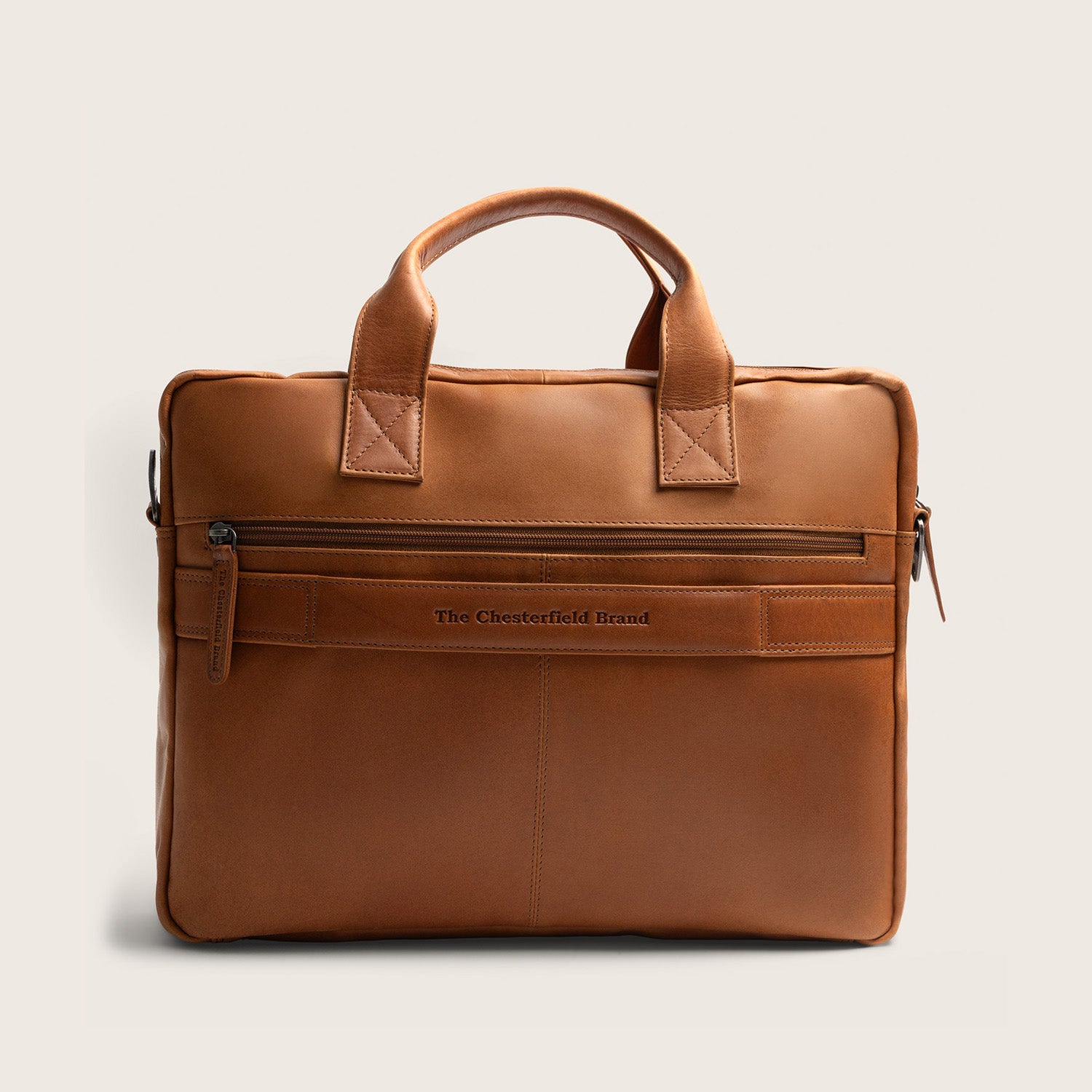 Leder Laptoptasche Cognac Frazer