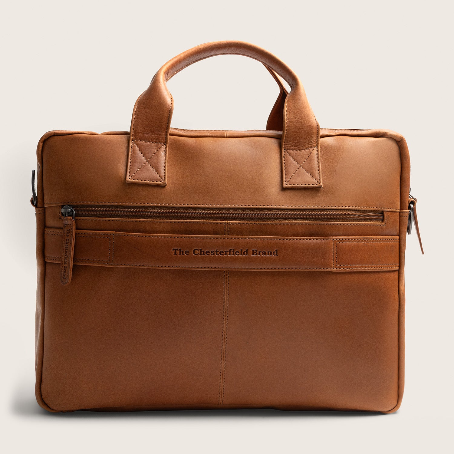 Leder Laptoptasche Cognac Frazer