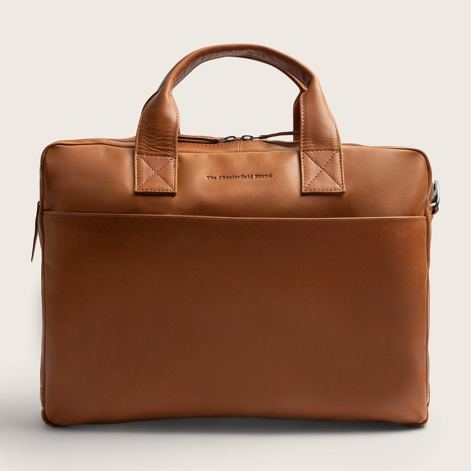 Leder Laptoptasche Cognac Frazer