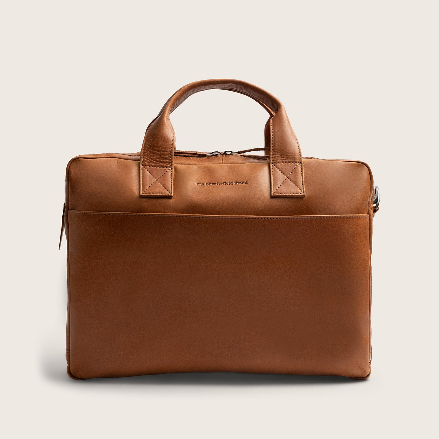 Leder Laptoptasche Cognac Frazer