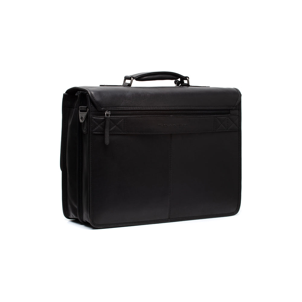 Leather Briefcase Black Glenwood