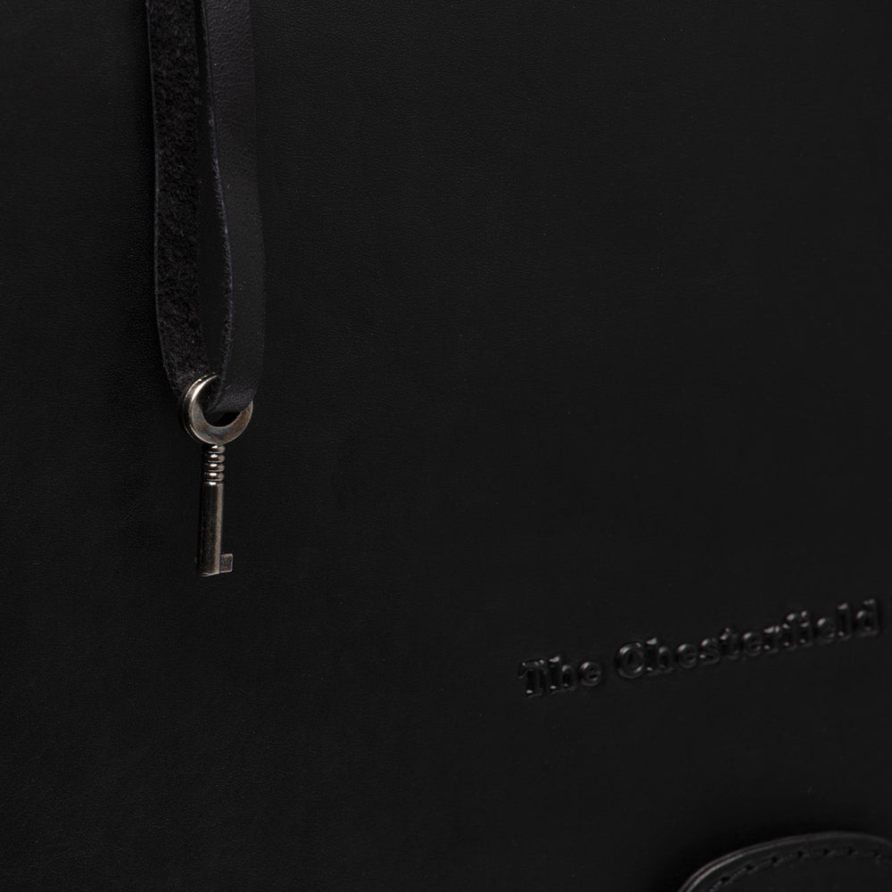 Leather Briefcase Black Glenwood