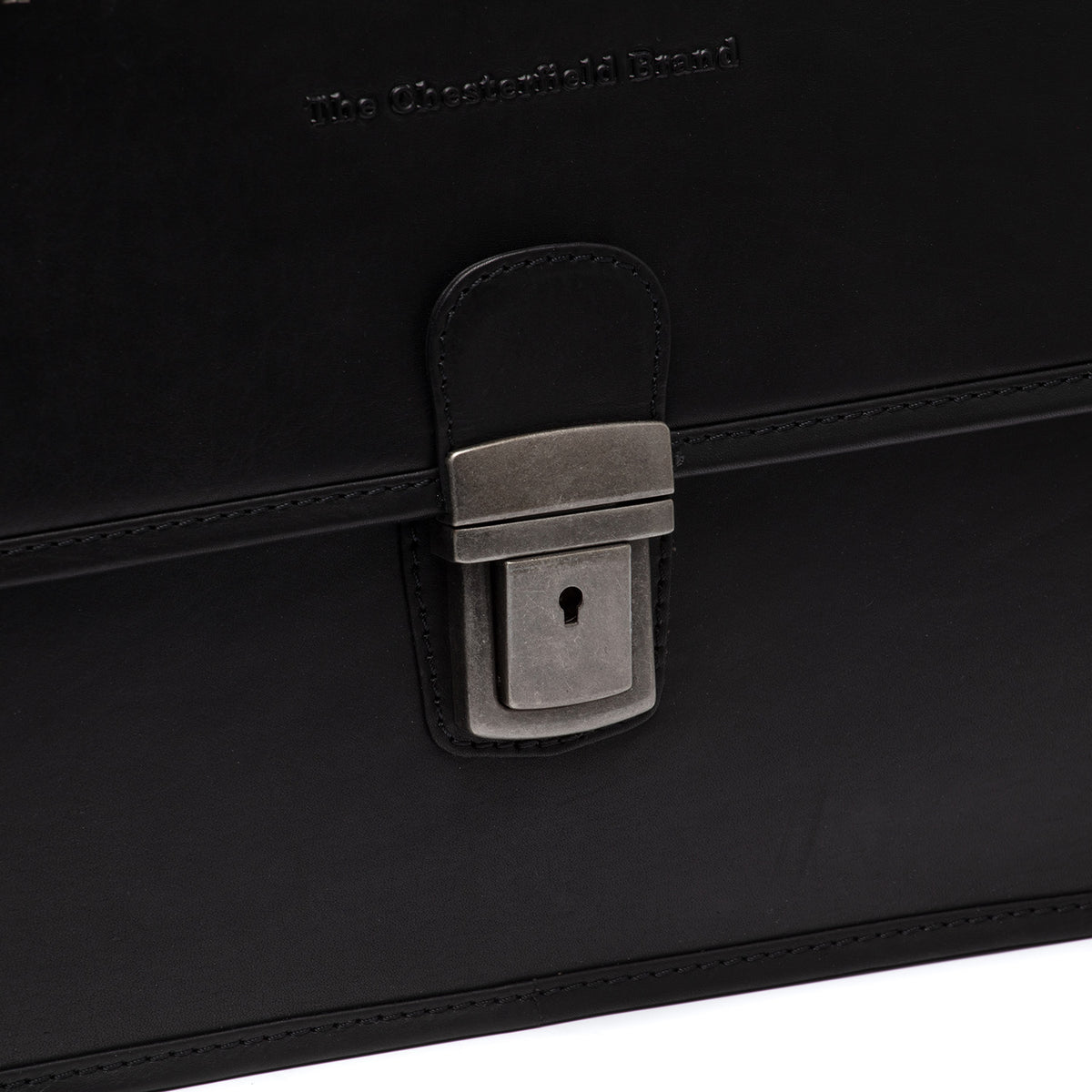 Leather Briefcase Black Glenwood