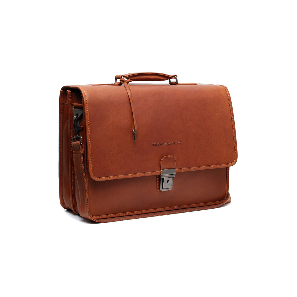 Leder Aktentasche Cognac Glenwood