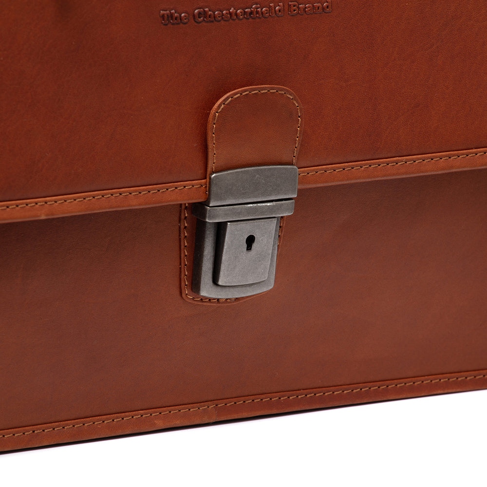 Leder Aktentasche Cognac Glenwood