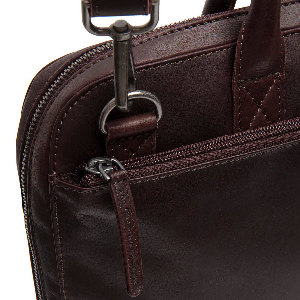 Leather Laptop Bag Brown Tilbury